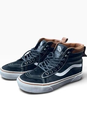 Vans Sk8-Hi MTE Scotchgard 3M Hiker Black Leather Womens size 7.5us